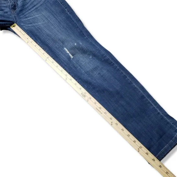 Sold Design Lab Women's Distressed Straight Leg Blue Jeans Women's Size 26 - Picture 12 of 12